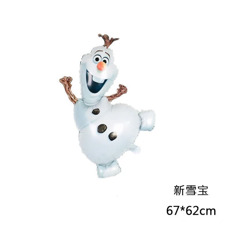 Frozen Cartoon Elsa Queen Snowman Olaf Magic Mirror Princess Girl Birthday Party Aluminum Foil Balloon