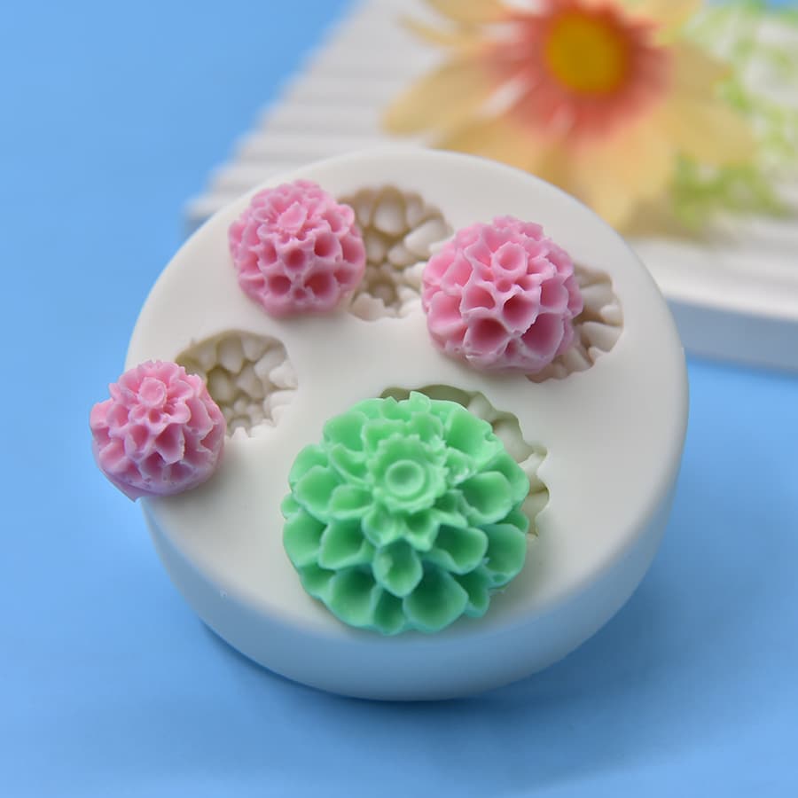 Small Flower Shape Silicone Mold Soap Fondant DIY Candle Silicone Mold