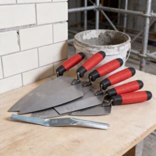 European and American Brick Trowel, Tile Scraper, Plastering Trowel, Masonry Tool, Putty Knife, Carbon Steel, Thickened Carbon Steel