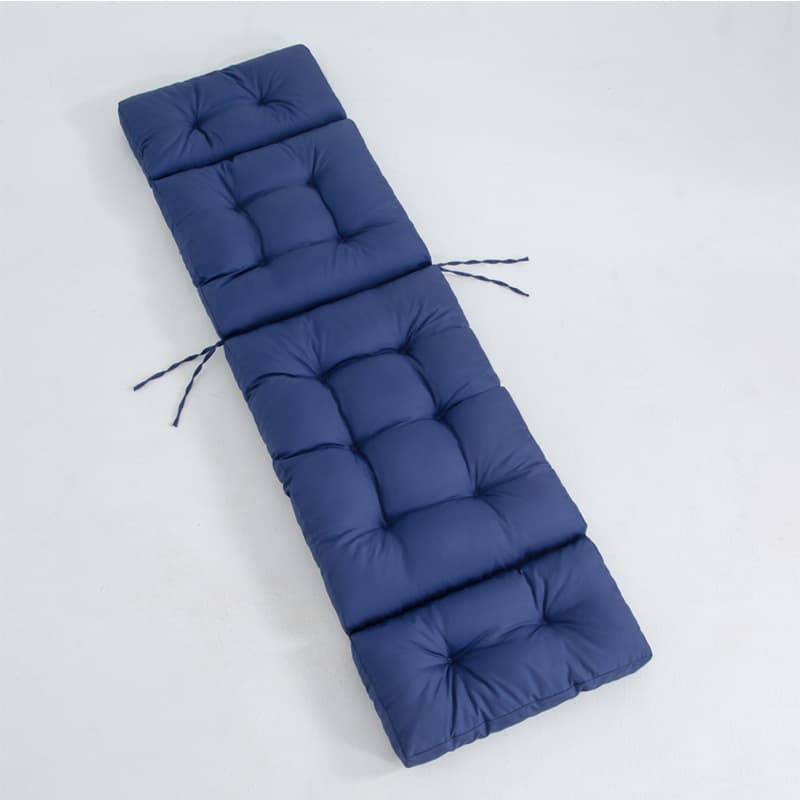Outdoor Thickened Waterproof Lounge Chair Cushion with Straps, Amazon Style, Rocking Chair Pad, Rattan Chair Cushion, Four-Fold Cushion