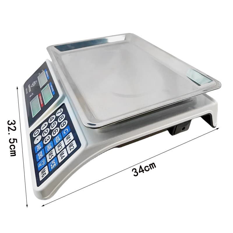 Factory Wholesale Price Computing Scale for Street Vendors Selling Vegetables and Fruits 40kg Small Platform Scale 869 Dual Display Electronic Scale Portable