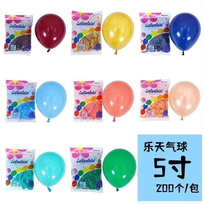 Lotte 5-inch balloon foreign trade ball decoration shopping mall event planning birthday layout styling flying cross-border balloon