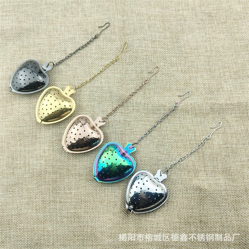 Wholesale Heart-shaped Tea Strainer, Stainless Steel Tea Infuser, 410 Tea Leaf Filter