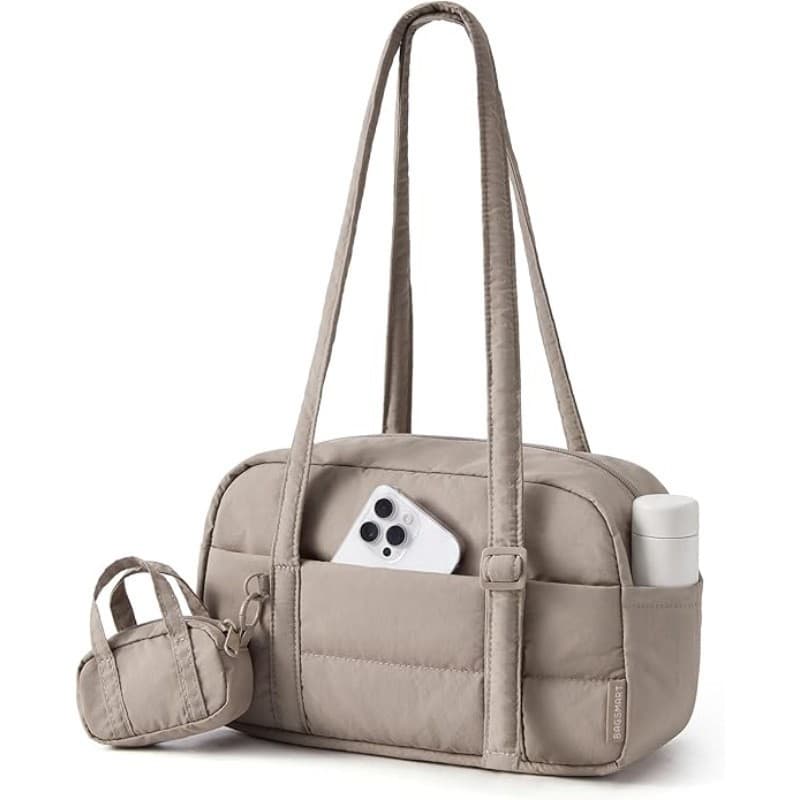 Cross-border Amazon Large Capacity Lightweight Tote Bag Sports Yoga Bag Quilted Crossbody Shoulder Bag Tote for Women