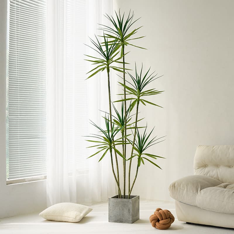 Dracaena Artificial Green Plant Luxury Indoor Large Floor Potted Ornament Fake Plant