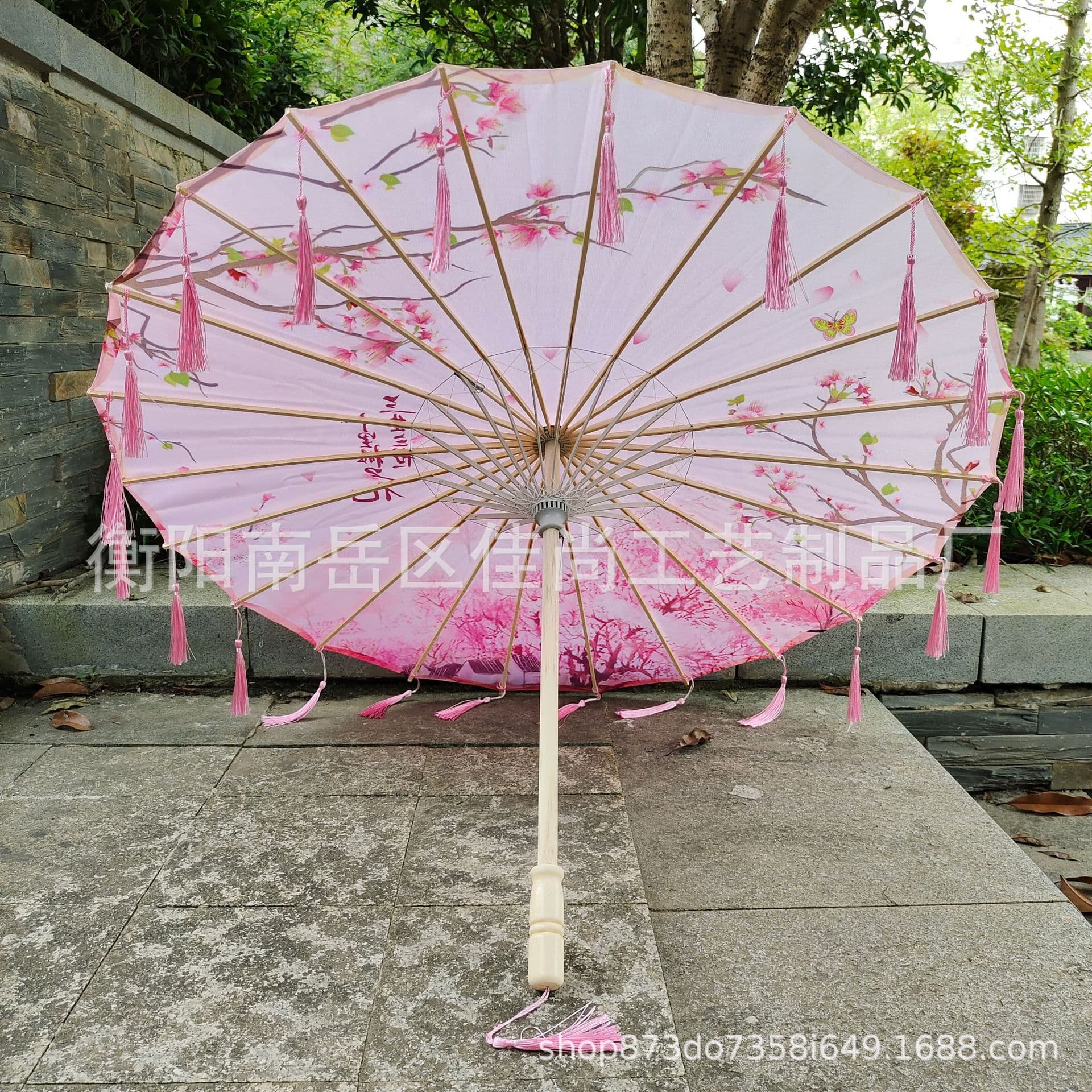 Super Fairy Ancient Style Tassel Umbrella for Stall Photography Dance Umbrella Scenic Spot Wholesale Silk Cloth Umbrella Craft Oil-Paper Umbrella Decorative Umbrella
