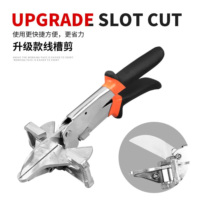 Electrician Wire Duct Scissors Angle Cutter Woodworking PVC Wire Duct Cutter 90-Degree Right Angle Adjustable Clip Edge Banding Tool