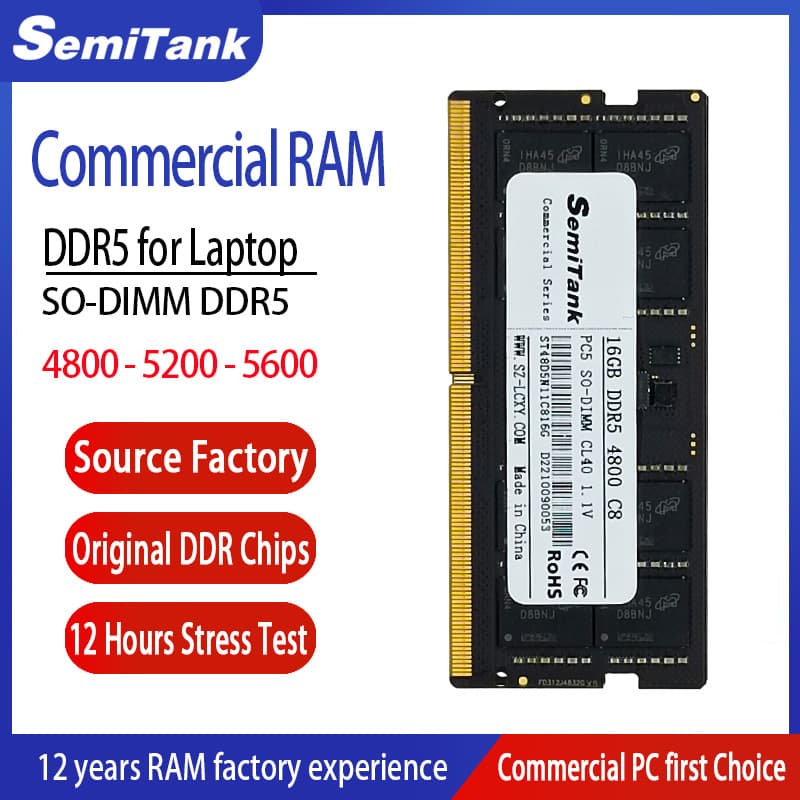 Commercial 4800 Laptop ram 8g so-dimm 16gb nb ddr5 32gb 5600