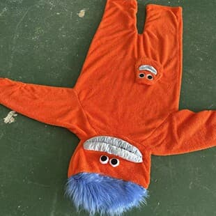 Cross-border Big Head Ugly Fish Fuzzy Big Mouth Monster Pajamas Thickened Warm Custom Label Drop Shipping Free Vacuum Packaging Funny