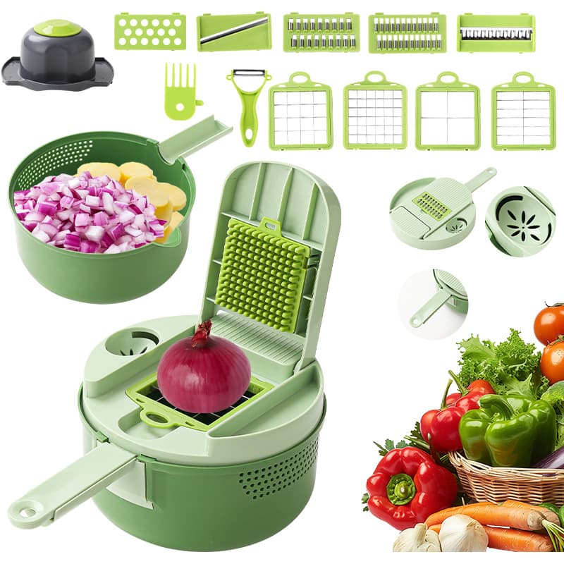 2026 cross-border new multifunctional vegetable cutter, onion dicing and shredding machine, potato shredding machine, grater slicing machine