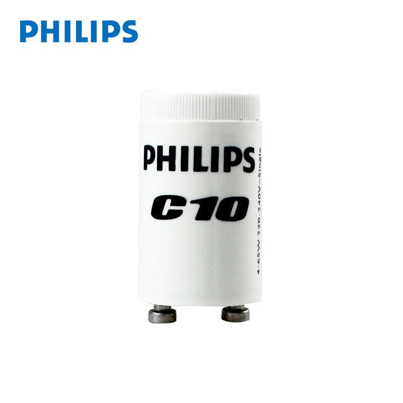 The PHILIPS C10C2 eco-friendly fluorescent lamp starter replaces the original S10.