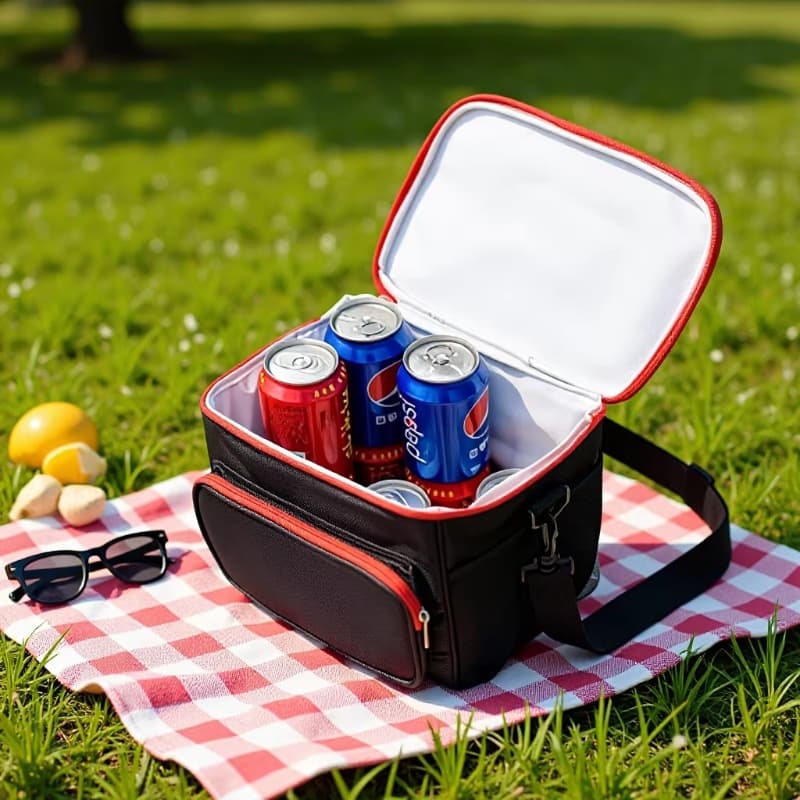 Large Capacity Oxford Cloth Thermal Lunch Bag Picnic Basket Portable Handheld Thickened Student Bento Box Outdoor Picnic Bag