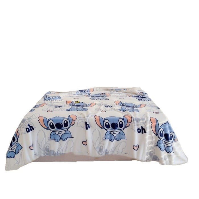 Cross-border Flannel Blanket Anime Cartoon Stitch Kids Blanket Infant Student Blanket Gift Blanket Wholesale