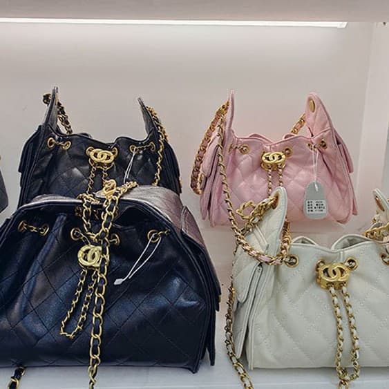 Chanel 25C Waxed Lambskin Hobo Bag 25S Caviar Hippie Women's Bag 25bag Genuine Leather Women's Bag