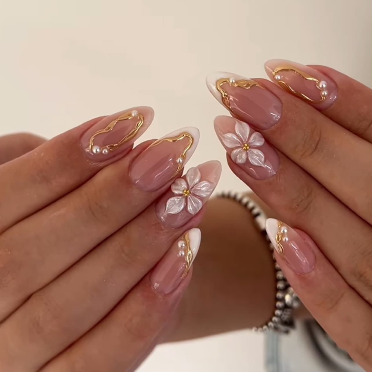 Cross-border Hot Selling 3D Floral Press On Nails Wholesale for Europe and America