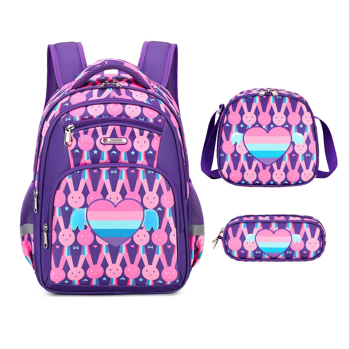 Amazon Elementary School Backpack 3-Piece Set for Grades 3-6 Boys Girls Spine Protection Backpack Wholesale
