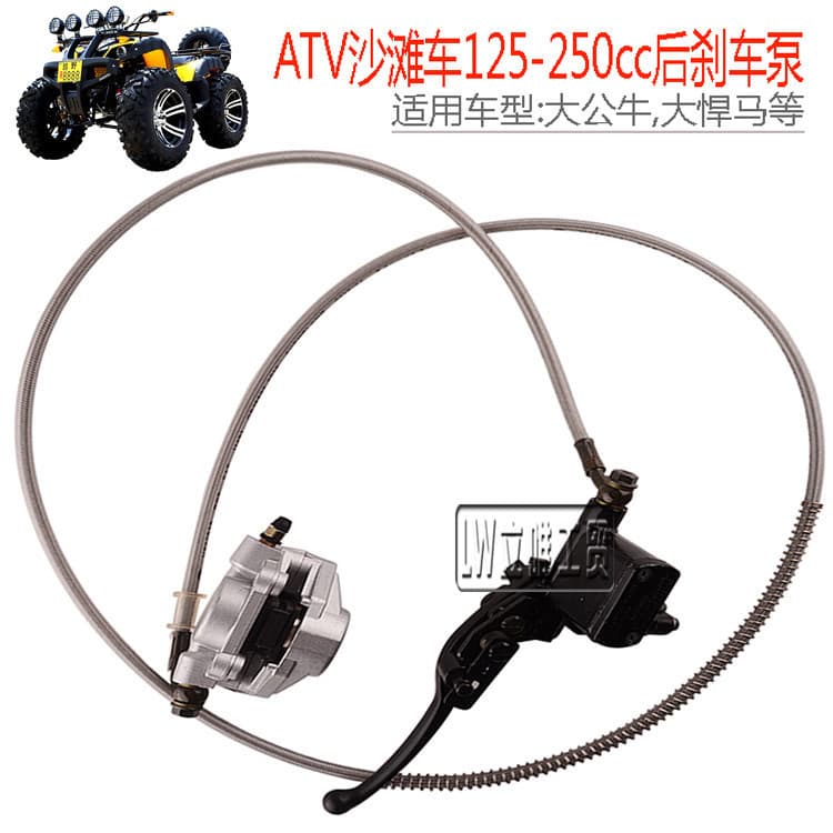 ATV Beach Buggy Off-Road Vehicle Big Bull GY6 Rear Disc Brake Master Cylinder Assembly Large Dinosaur Caliper