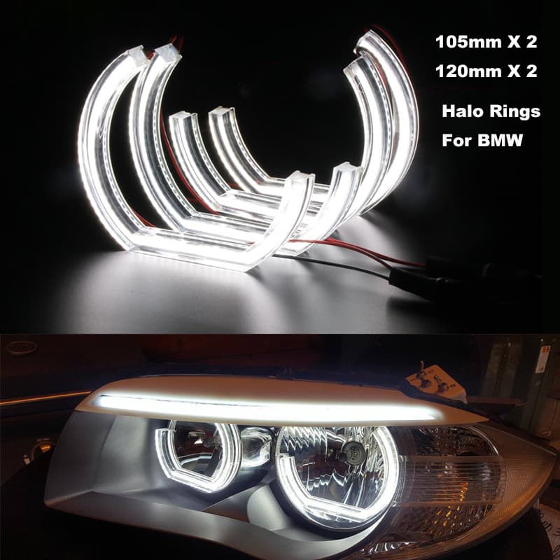New C-Type Cut Crystal Angel Eye Daytime Running Light for BMW F30 E90 E92 E87