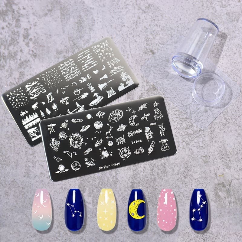 Cross-border nail art printing steel plate seal set Nailtransfer nail salon same style transfer manufacturer wholesale
