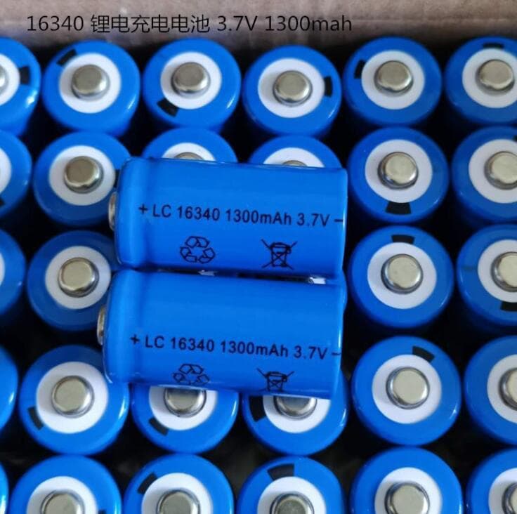 16340 Lithium Battery 3.7V Rechargeable Battery for Mini High-Power Flashlight Laser Pointer Pen Battery CR123A