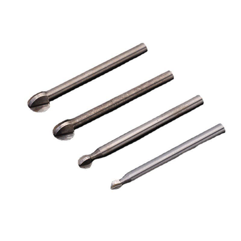 Woodworking Carving Ball Knife, Alloy Wood Carving Tool, Root Carving, Three-Blade White Steel Round