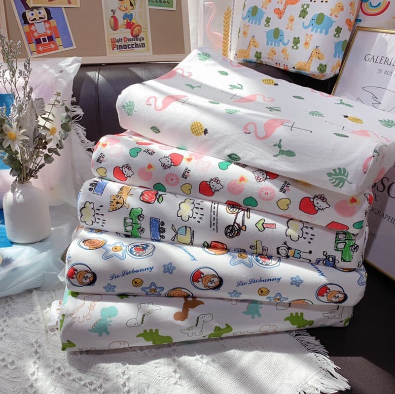 Thai Children's Natural Latex Pillow, Class A Cartoon Pure Cotton Baby Pillow Core, Single Student Dormitory Pillow, Dropshipping Wholesale