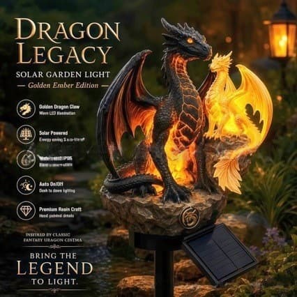 Cross-border Dragon Garden Light Solar Ghost Ground Insert Outdoor Garden Patio Holiday Atmosphere