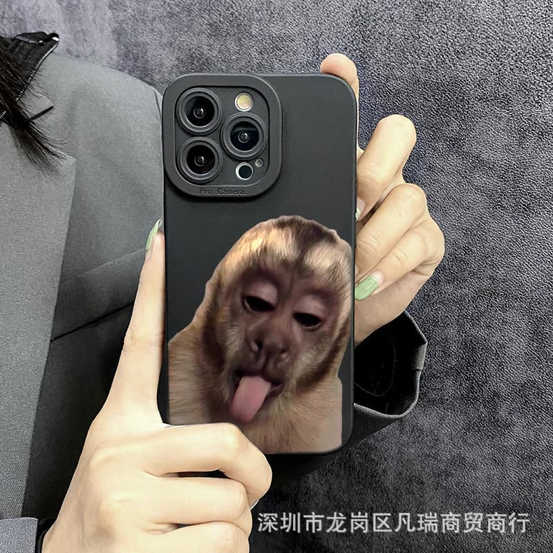 Monkey Compatible Apple 16 Pro Max Phone Case iPhone 11/12/13/14/15/Xr/S Max Protective Cover 78