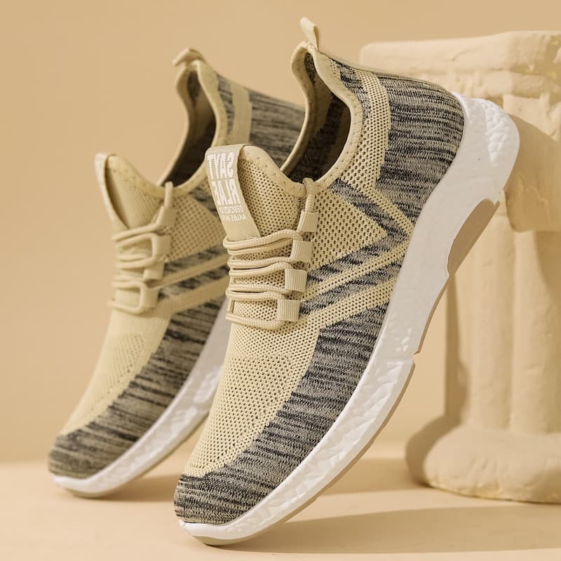 Men's Shoes Autumn New Style Foreign Trade Cross-border Men's Shoes Fly-knit Breathable Casual Lightweight Sports Shoes Men Trend Manufacturer Wholesale
