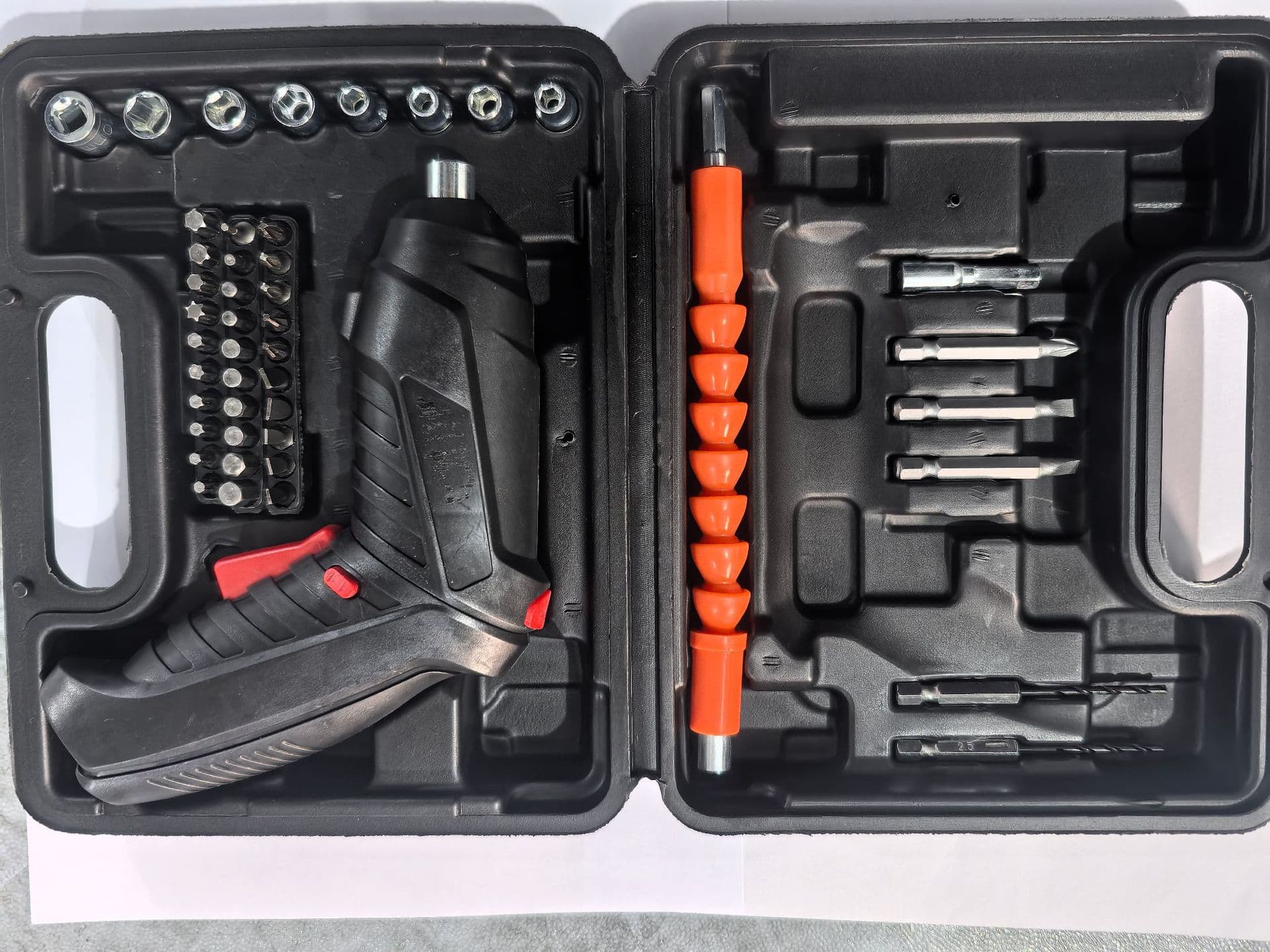 Home 47-Piece Electric Screwdriver Power Tool Set with USB Charging Cable - 46-Piece Tool Kit
