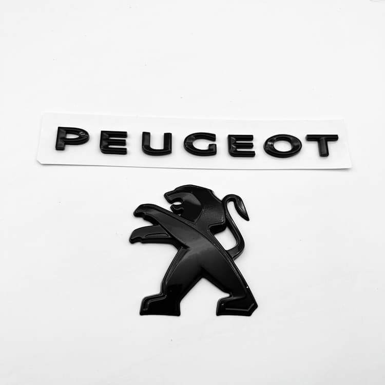 Compatible with Peugeot 508 Tailgate Badge PEUGEOT Number Badge Lion Badge 308 207 4008 Aluminum Tail Badge