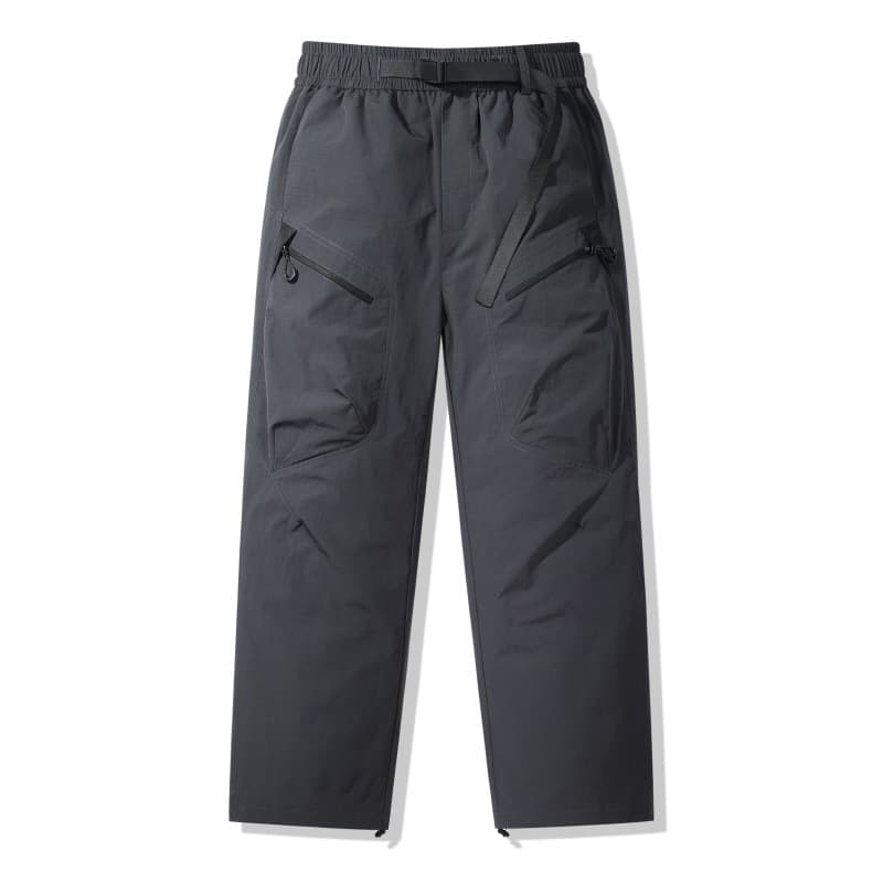 New Style Outdoor Down Storm Pants with Removable Inner Lining Down Pants for Men, Outerwear Middle-aged and Youth Large Size Thickened