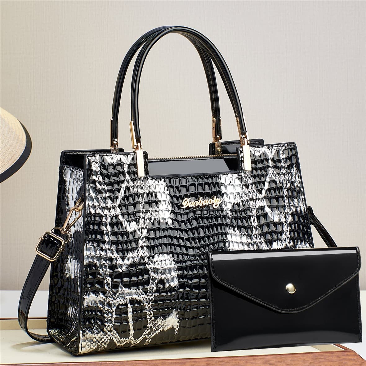 2025 New Fashion Versatile Hot Style Shoulder Handbag Crossbody Bag Women's Large Capacity Two-Piece Set