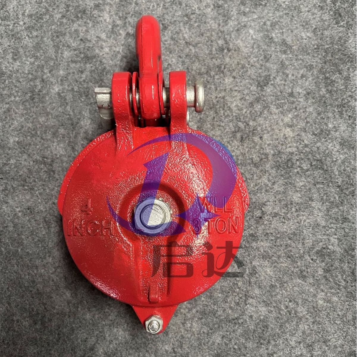Shackle Type Red Pulley Block 3-8 Inch Factory Direct Supply Pulley Wheel Shackle Type Red Pulley