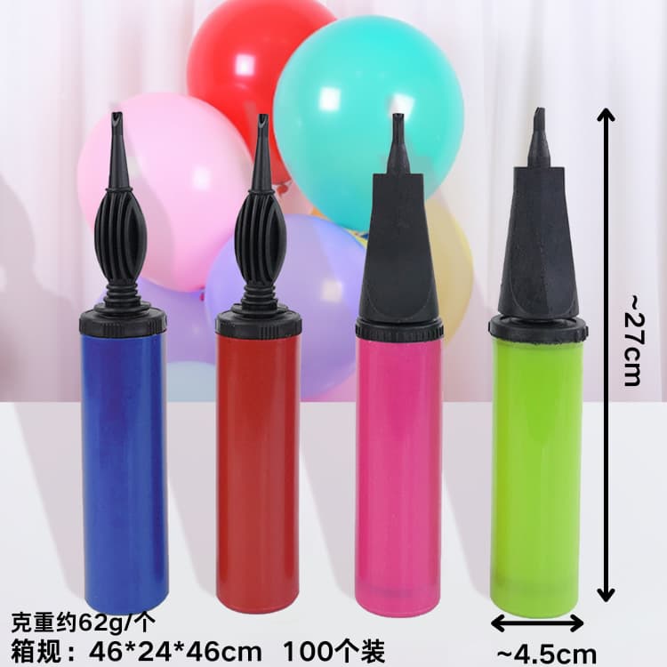 Wholesale Balloon Pump New Material Inflator Custom Printing Hand Push Macaron Pump Mini Portable Foot Pump