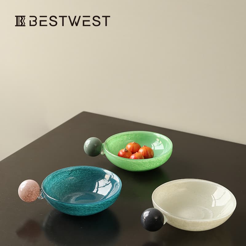 Mini fruit plate living room coffee table household exquisite high-appearance storage wedding party dried fruit dessert snack serving plate