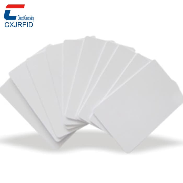 pvc white universal access control card fudan f08 chip hotel room card ic proximity card blank nfc white card
