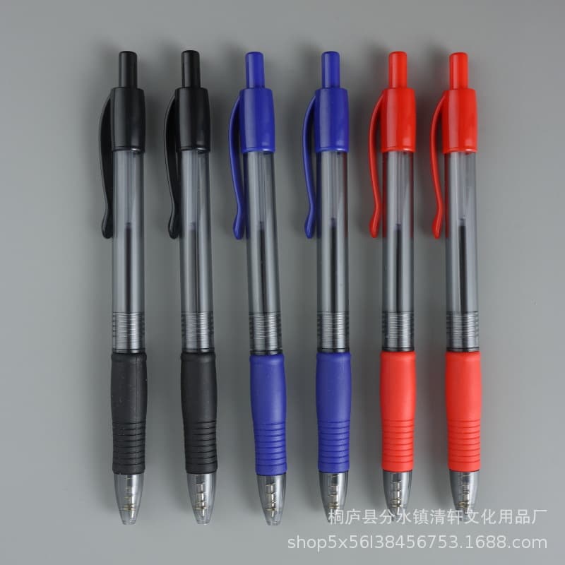 Manufacturer wholesale press ballpoint pen advertising pen office supplies signature pen medium oil pen plastic sheath gift pen