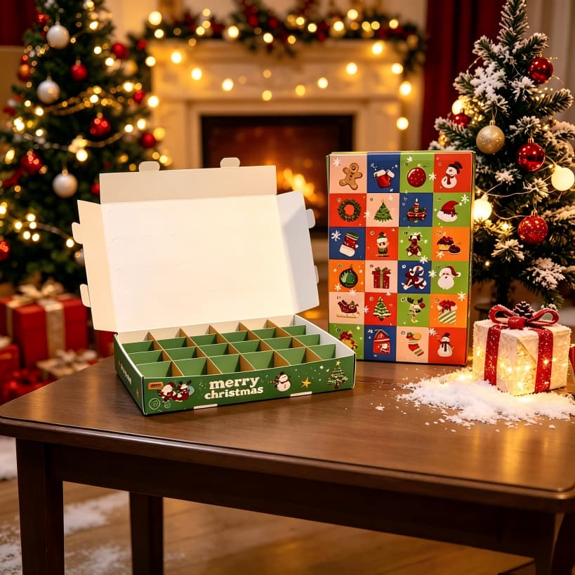 Cross-border Christmas gift box cartoon blind box packaging empty box poke fun countdown calendar gift surprise blind box wholesale