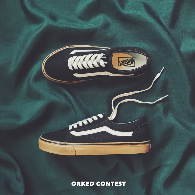 Classic Vans-style canvas shoes, summer breathable low-top sneakers, daily fashion versatile casual shoes, skateboard shoes in stock