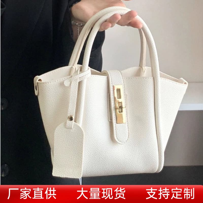Fashionable Simple Basket Bag Women 2025 New Premium Bucket Bag Ladies Handbag Commuter Crossbody Bag