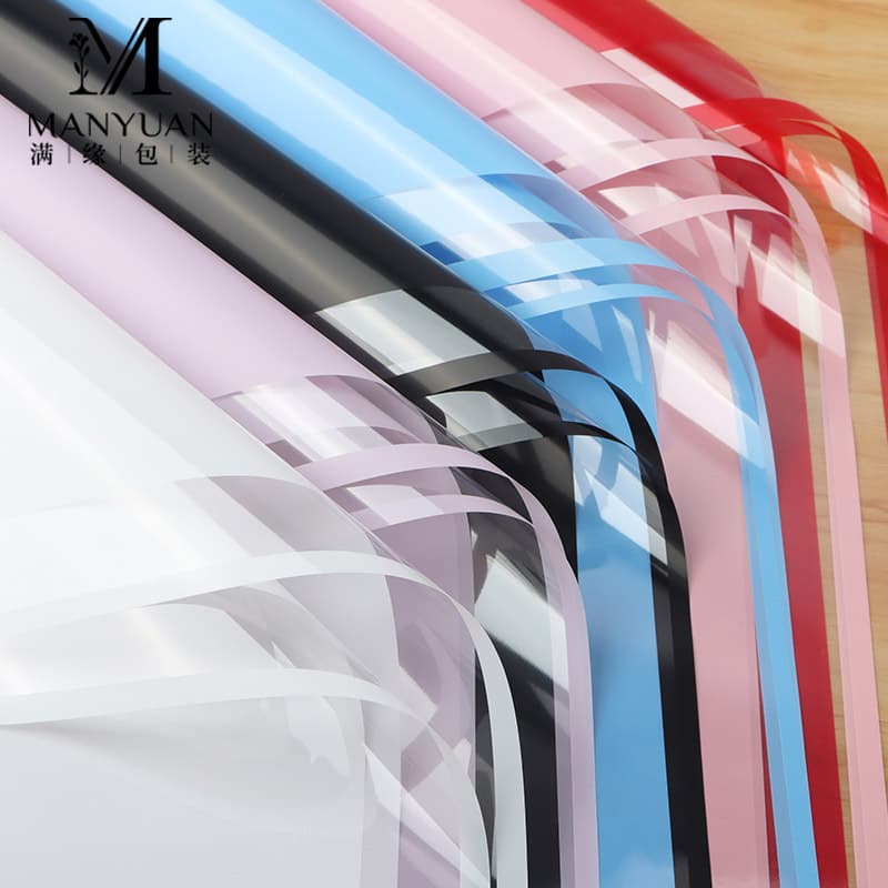 New simple frame packaging opp cellophane simple frame waterproof cellophane floral flower packaging materials wholesale