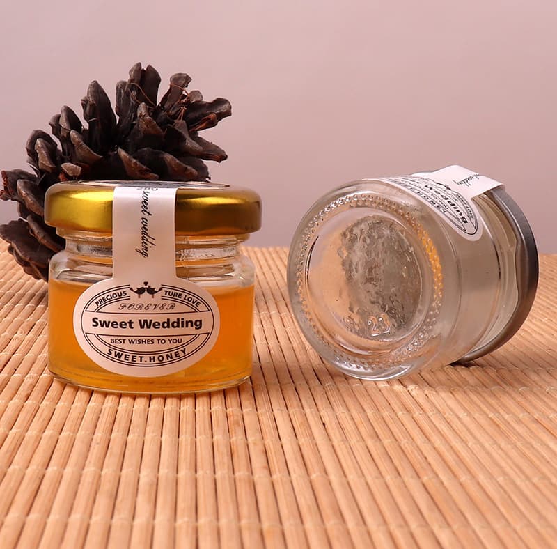 25ml Clear Glass Honey Bottle Small Honey Jar Glass Jar 50ml Bird's Nest Bottle Portion Jar Jam Empty Bottle