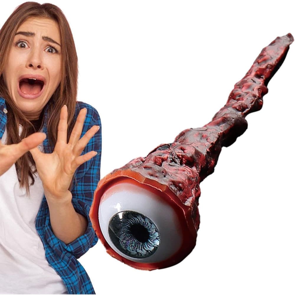Horror devil with bloody eyeballs latex simulation with bloodshot eyeballs decorative ornaments Halloween atmosphere decoration props