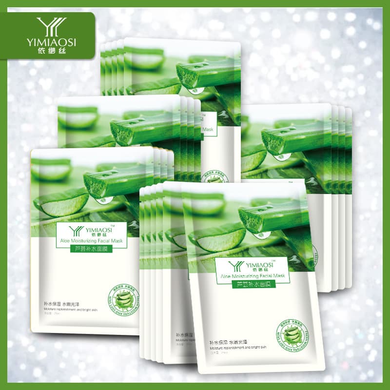 YIMIAOSI Aloe Vera Facial Mask 25ml Hydrating Sheet Mask Moisturizing Cross-border Mask Wholesale