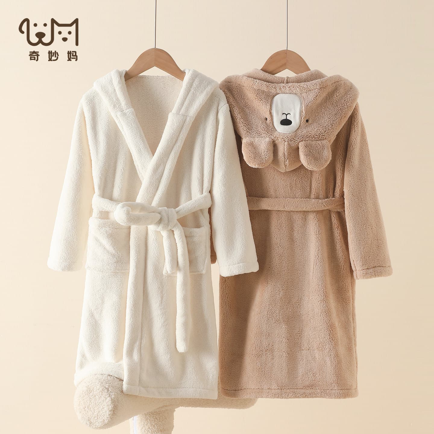 Children's Bathrobe, Boys' Bath Towel, Wearable Cape, Nightgown, Non-Cotton, Quick-Drying, Water-Absorbent, Swimming, Bathing, Autumn and Winter