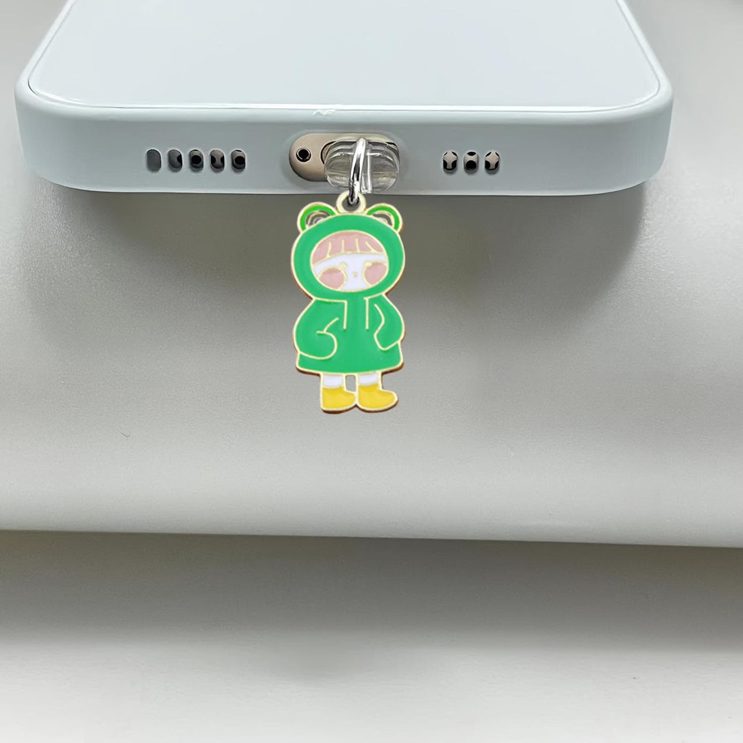 Amazon Frog Costume Little Girl Drip Oil Alloy Phone Dust Plug Shein Cross-Border Best-Selling Creative Cartoon