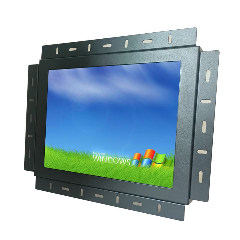 12-inch Industrial Display Metal Shell Embedded Industrial Touch Monitor High Brightness Indoor/Outdoor Optional