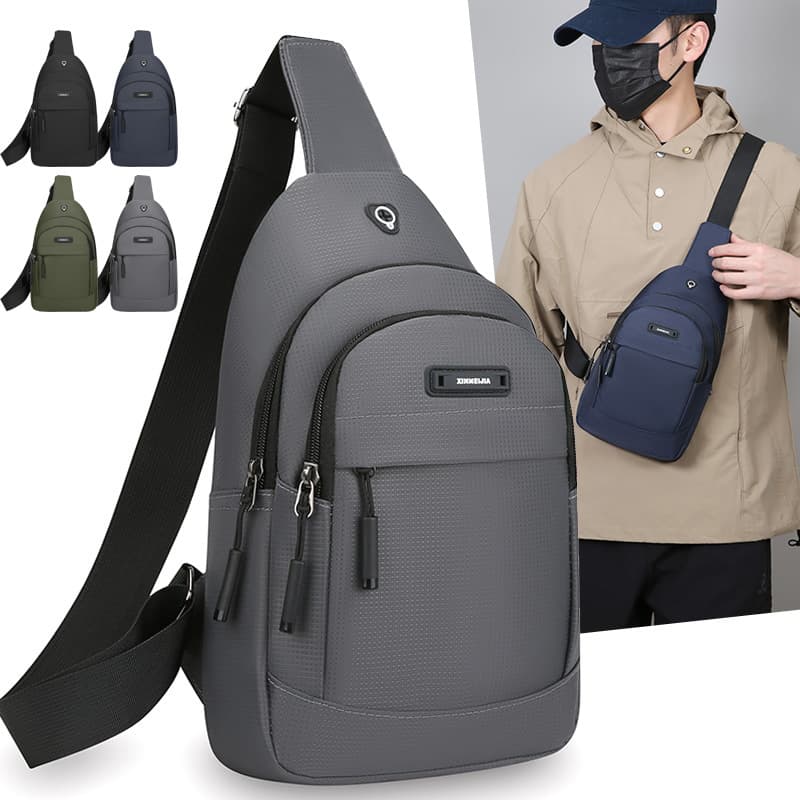 Crossbody Sling Bag Lightweight Shoulder Bag Business Commute Outdoor Casual Men's Bag Large Capacity Men's Crossbody Bag