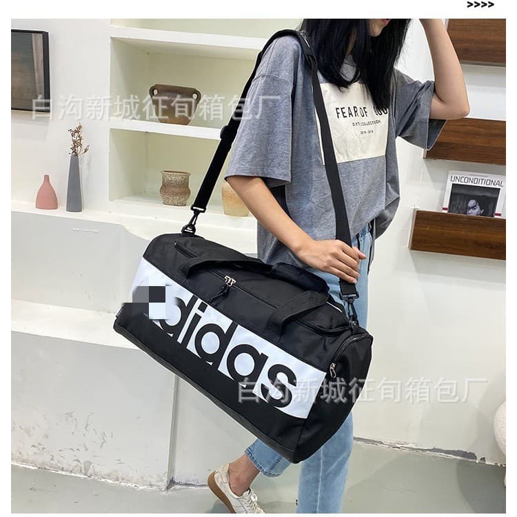 Color-Blocking Short-Trip Lightweight Large-Capacity Men's Single-Shoulder Crossbody Travel Bag, Letter Print Women's Handbag, Sports Gym Bag, Yoga Bag